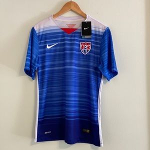 Nike USA Away Blue soccer jersey 2015 Stadium Size S